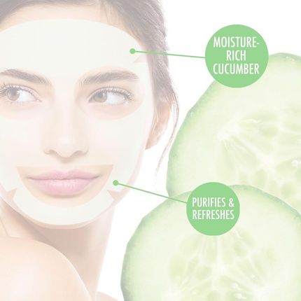 L'Action Paris Cucumber Purifying Spa Mask Sheet Mask Balances And Purifies - Image 3