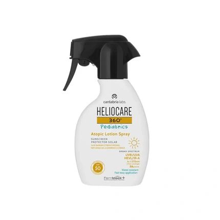 Heliocare Heliocare 360 Pediatrics Atopic Lotion Spray Spf 50 250 Ml For Sensitive And Atopic Skin