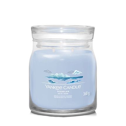 Yankee Candle Ocean Air Signature Candle Medium Glass 368 G