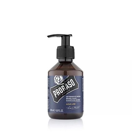 Proraso Azur Lime Beard Wash 200Ml Beard Shampoo With Citrus And Juniper Scent