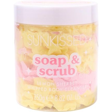 Sunkissed Soap And Scrub Whipped Body Cleanser Lemon Sherbet 250G