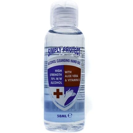 Simply Protect Alcohol Cleansing Hand Gel 58Ml