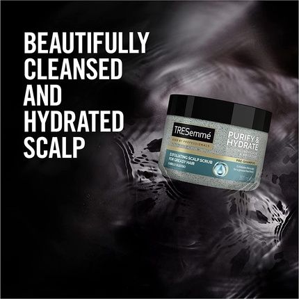Tresemme Purify & Hydrate Scalp Scrub With Hyaluronic Acid And White Clay For Greasy Hair 300Ml - Image 3