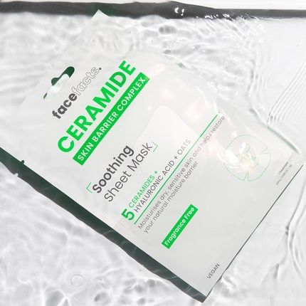 Ceramide Soothe & Protect Gift Set Soothing Sheet Mask And Moisturizing Gel Cream - Image 3