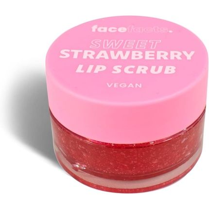 Face Facts Candied Sweet Strawberry Lip Scrub Soften And Smooth Dry Lips 10G