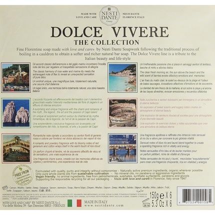 Nesti Dante Dolce Vivere Collection Soap 6 X 150G