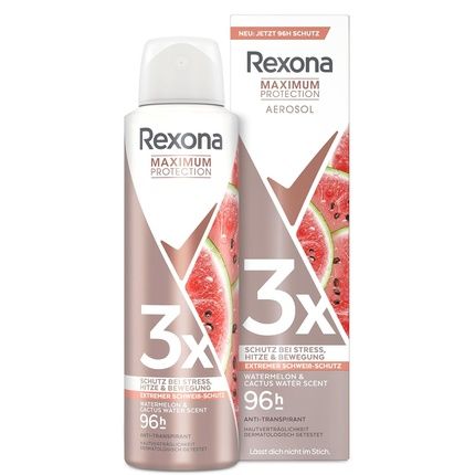 Rexona Maximum Protection Deodorant Spray Watermelon & Cactus Water Scent Antiperspirant 150Ml