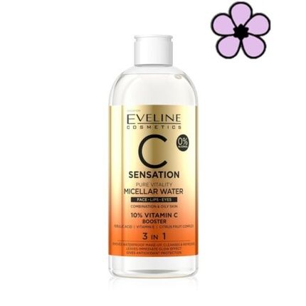Eveline C Sensation Pure Vitality Micellar Water 400Ml Combination/Oily Skin