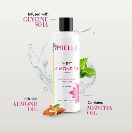 Mielle Organics Mint Almond Oil For Hair 8 Oz - Image 3
