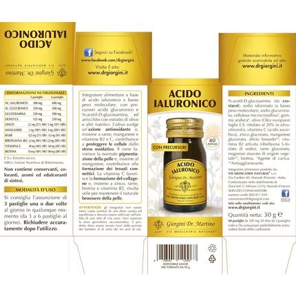 Hyaluronic Acid Tablets 30G Supplement 300Mg - Image 3