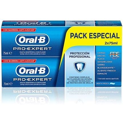 Oral B Pro Expert Professional Protection Twin Pack 2 X 75 Ml
