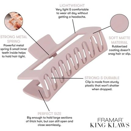 Framar Large Claw Clips For Thick Hair - Image 3