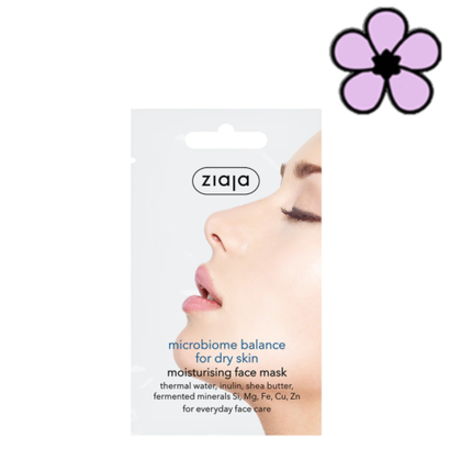 Ziaja Microbiome Moisturising Face Mask For Dry Skin 7Ml