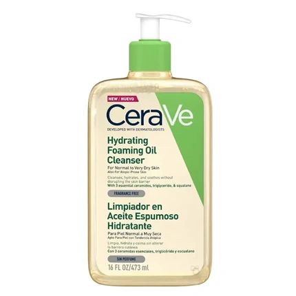 Cerave Hydrating Foaming Oil Cleanser 473Ml Moisturizing Facial Cleanser - Image 4