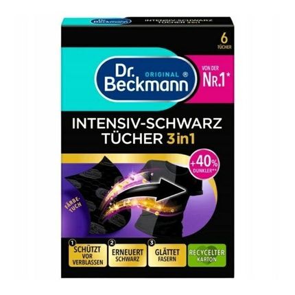 Dr Beckmann Laundry Wipes A8 For Black Clothes