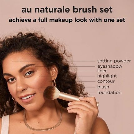 Real Techniques Au Naturale Makeup Brush Kit For Foundation And Powders