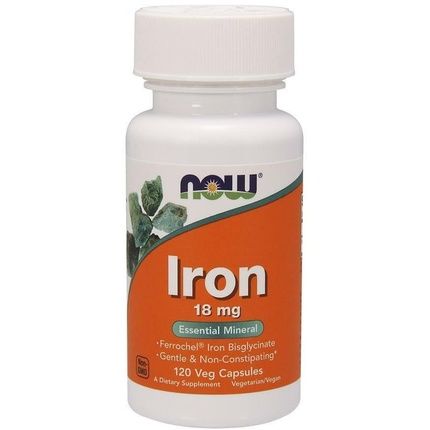 Now Foods Iron 18Mg 120 Vcaps