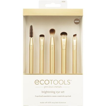 Ecotools Precious Metals Brightening Eye Set Eye Brush Kit 5 Piece Set
