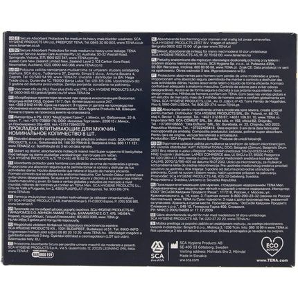 Tena Men Absorbent Display Screen Level 3 Pads 8 Pieces - Image 3