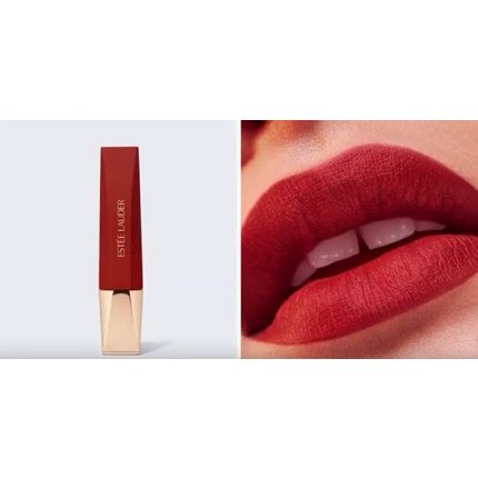Estee Lauder Pure Color Whipped Matte Liquid Lip With Moringa Butter Hot Shot - Image 3