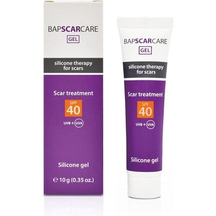 Bapscarcare Spf40 Silicone Scar Gel Effective On New And Old Scars Uvb + Uva Protection 10G
