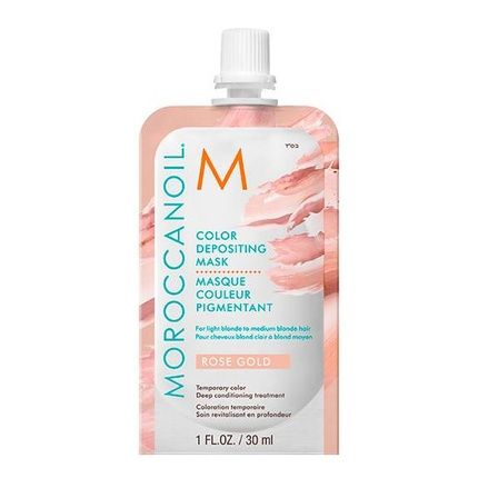 Moroccanoil Gold Toning Mask 30 Ml Rose Gold Color Depositing Mask - Image 3