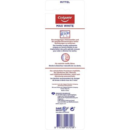 Colgate Max White Medium Toothbrush - Pack Of 2 - Image 3
