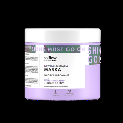 Vis Plantis So! Flow Revitalizing Mask For Colored Hair 400Ml Plum Blackberry Scent - Image 4