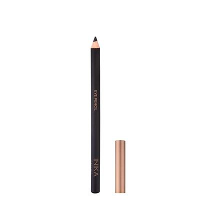 Inika Organic Hypoallergenic Vegan Eye Pencil Long-Lasting Water-Resistant Makeup With Vitamin E And Coconut Oil Gentle For Sensitive Eyes Black