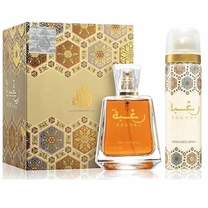 Lattafa Raghba Eau De Parfum Gift Set 100Ml Eau De Parfum 50Ml Deodorant Spray - Image 4