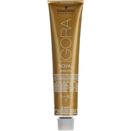 Schwarzkopf Igora Hair Color Royal Absolutes 5-80 Light Brown Red Natural 60Ml - Image 3
