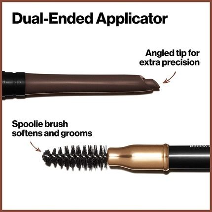 Revlon Colorstay Eyebrow Pencil Dual Ended With Spoolie Brush And Angled Tip Applicator 0.06G