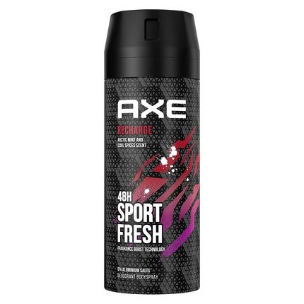 Axe Bodyspray Recharge Sport Fresh Deodorant Without Aluminum 150Ml
