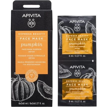 Apivita Express Beauty Pumpkin Detox Mask 20Cm X 20Cm