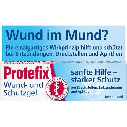 Protefix Wound & Protection Gel Gentle Help For Pressure Sores From Dentures Or Braces 10Ml Gel