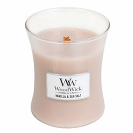 Woodwick Vanilla Sea Salt Vase Scented Candle 85 G
