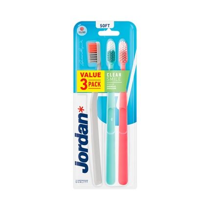 Clean Smile Soft Toothbrush 3 Pack