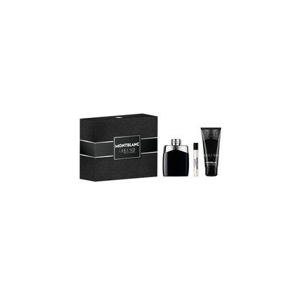 Mont Blanc Legend 3.3Oz Edt Spray Men'S Cologne With Gel And Travel Spray Set - New In Box