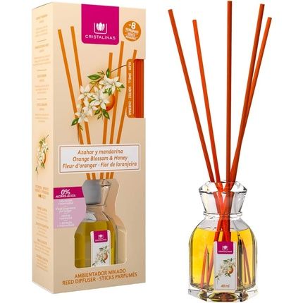 Cristalinas Air Freshener Reed Diffuser 40Ml 8 Weeks Orange Blossom & Honey Fresco