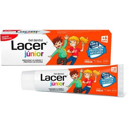 Lacer Junior Tooth Gel Strawberry 75Ml