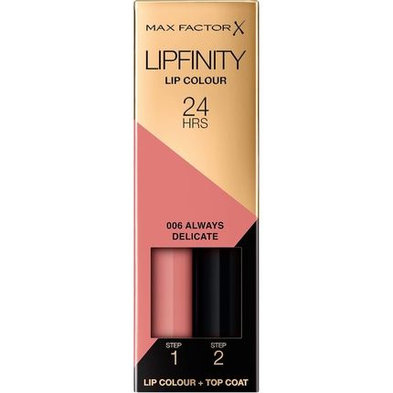 Max Factor Lipfinity Long-Lasting Two Step Lipstick 6 Always Delicate 4.2G