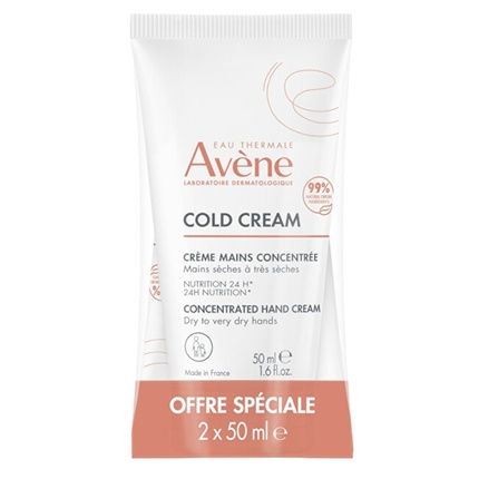 Avene Hand Cream Set For Dry To Very Dry Skin Cold Cream 2 X 50 Ml