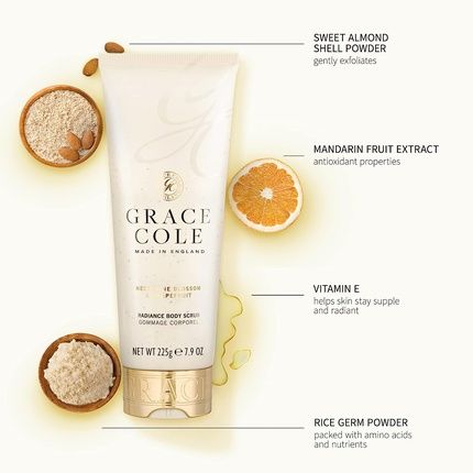 Grace Cole Nectarine Blossom & Grapefruit Radiance Body Scrub