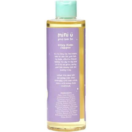 Mini U Honey Cream Shampoo Yellow For Children Naturally Derived And Made In The Uk