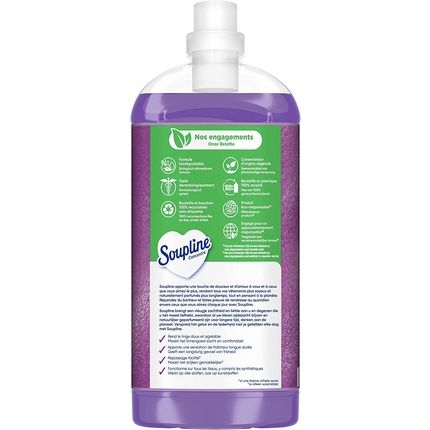 Soupline - Concentrated Fabric Softener, Lavender Scent - For Soft And