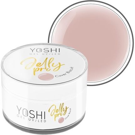Yoshi Jelly Pro Gel Nails 50Ml Extra Strong Manicure Uv Gel Professional Builder For Nails Light Beige
