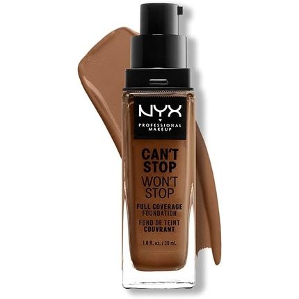 Nyx Can'T Stop Won'T Stop Full Coverage Foundation Cappuccino 30Ml