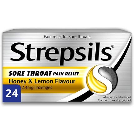 Strepsils Honey Lemon Ex 2.4Mg Lozenges 24 Count