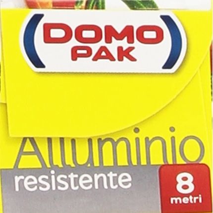 Domopak - Aluminum Roll In Cardboard, Practical, Resistant, Easy To Cut