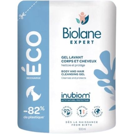 Biolane Expert Body And Hair Wash Gel Eco-Refill 500Ml